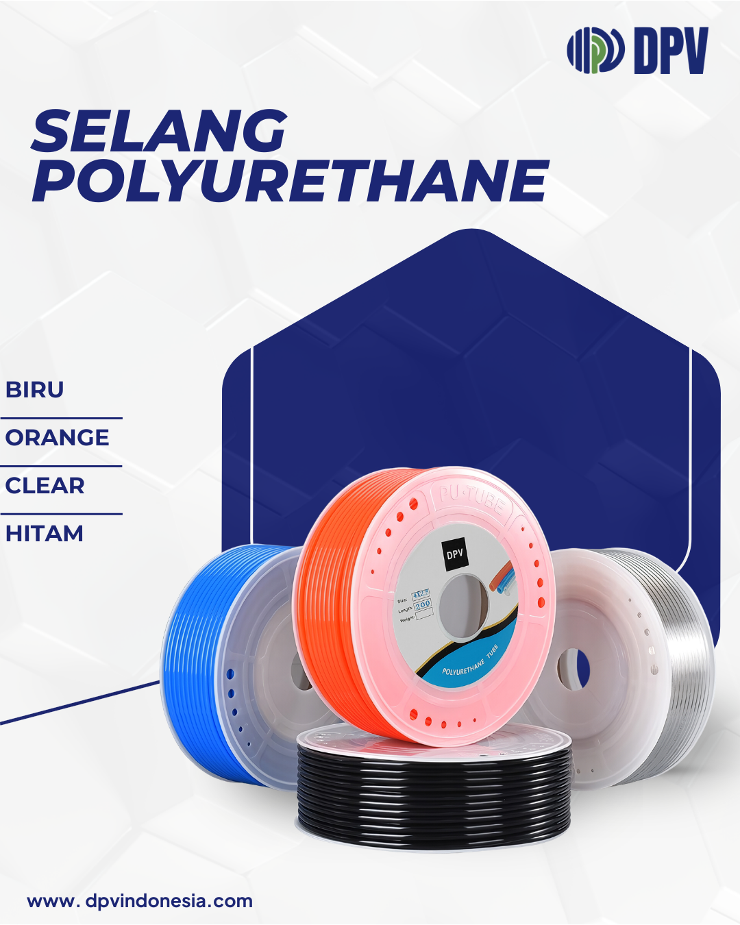 Polyurethane Selang Angin ⚙️ Distributor Pneumatic Murah Jakarta
